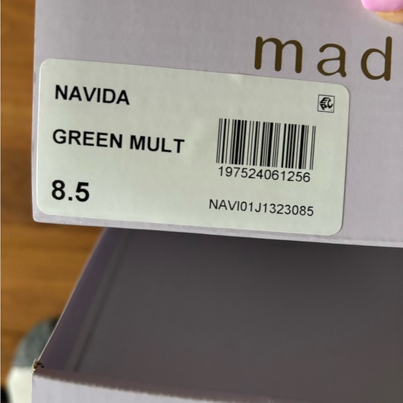 Green and White women’s Sneakers - Picture 3 of 3